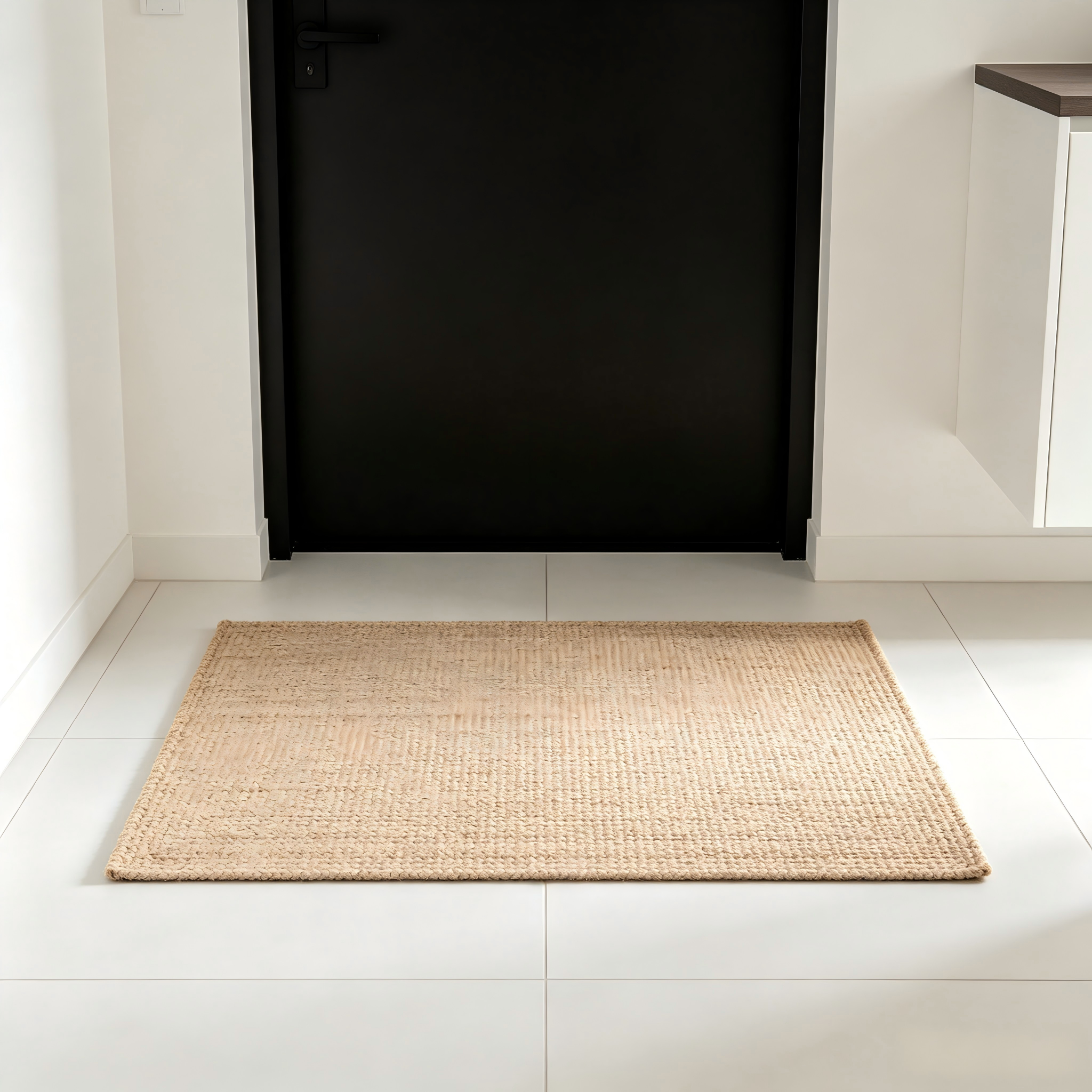 Thick Pile Boho Macrame Doormat 22x34 Inch Heavy Duty Cotton Front Mat